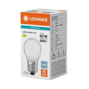 Pienkupulamppu Ledvance Value Classic - PIENKUPULAMPPU VALUE CLASSIC CLP 5,9W/865 806LM E27 FR