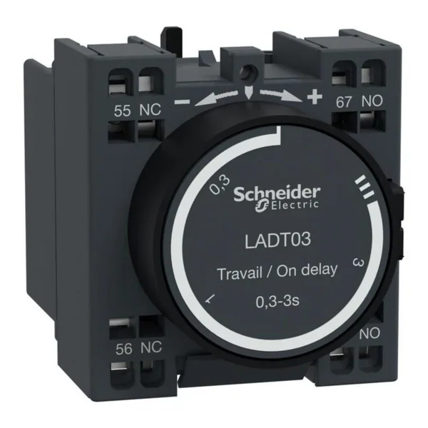 Aikahidastuslohko Schneider Electric TeSys VETOHID. 0,3-3S. 1S+1A