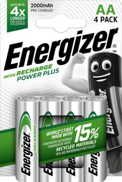 Akku ladattava Precision, Extreme, Power Plus Energizer NIMH ENR RECHARG AA 4-PAK