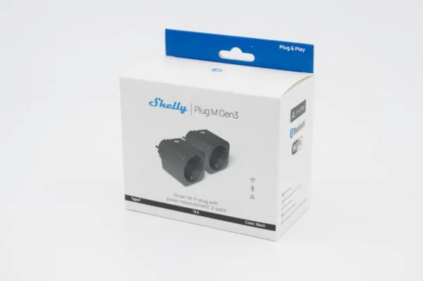 Älypistorasia Shelly Plug M GEN3 BLACK X2