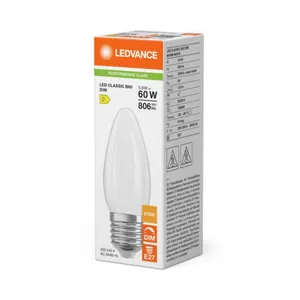 Kynttilälamppu Ledvance Performance Classic - KYNTTILÄLAMPPU LEDVANCE CLB 5,9W/827 806LM E27 DIM FR