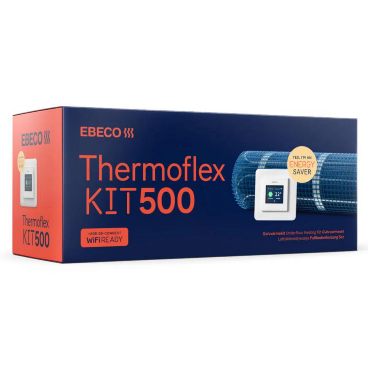 Lattialämmitysmatto Ebeco Thermoflex KIT, THERMOFLEX KIT 500 1380W