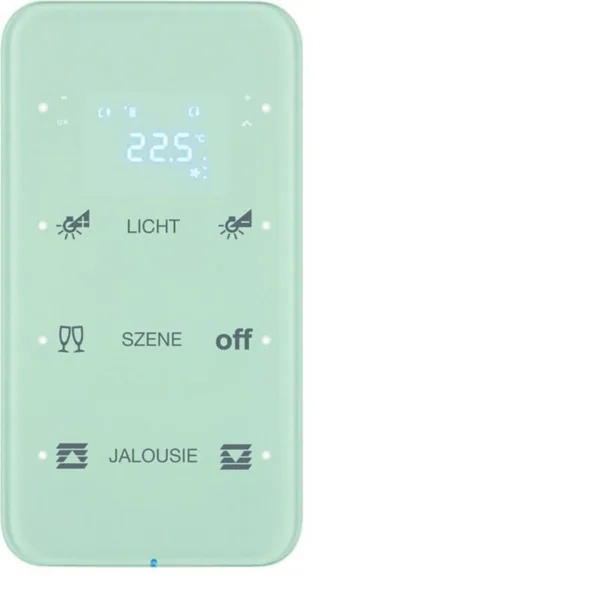 Painike KNX Hager R.1 3OS TERM+LED-N. OP. LASI VAL