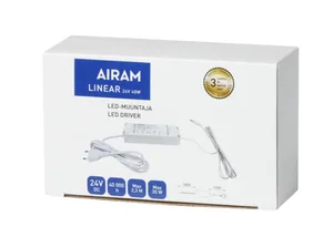 Sähköinen lisätarvike Airam Linear LED-Driver - SÄHKÖINEN LISÄTARVIKE LINEAR LED-Driver 40W 24V