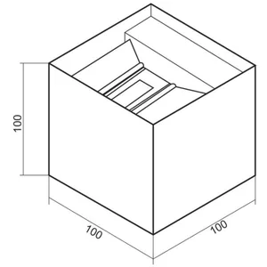 Seinä/kattovalaisin FTLight Iina - SEINÄ/KATTOVALAISIN ULKO IINA 2X5W MUSTA 3000K
