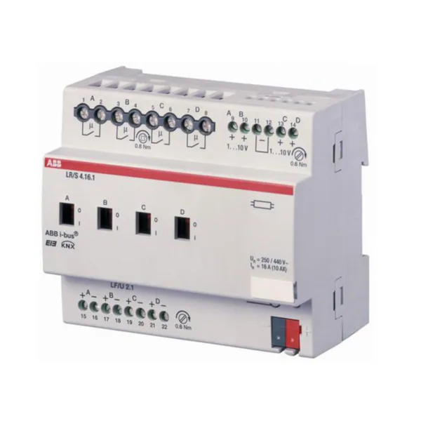 Valonsäädin KNX ABB, 232 VAC, 4X10A, 1 0 10 V, VAKI