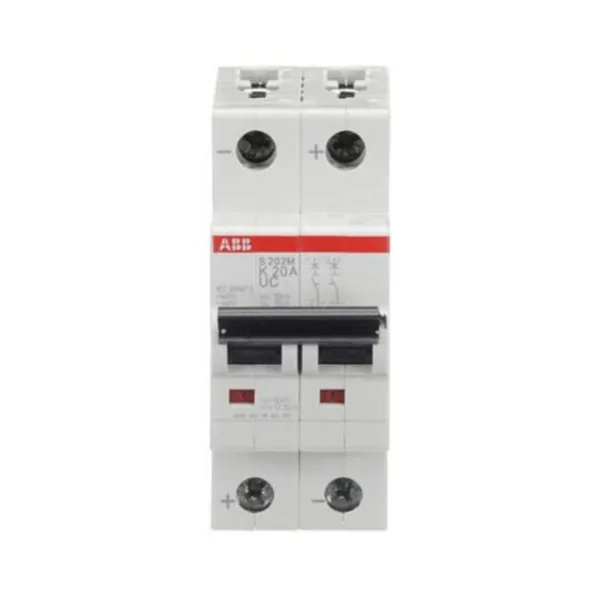 Johdonsuojakatkaisija ABB S200MUC 2-pole K-char. 20A