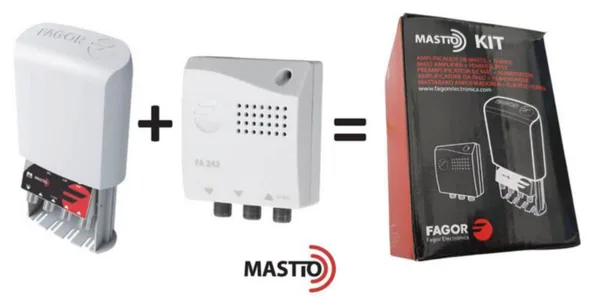 Mastovahvistin Fagor LA-ANT FM/UHF/UHF JA VERKKOLAITE