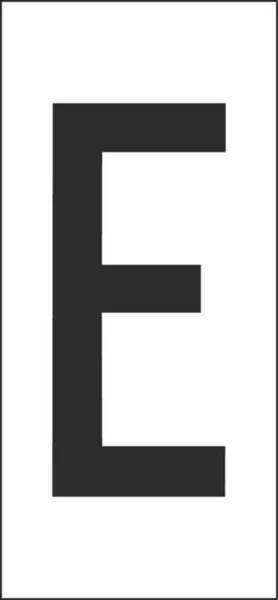 Merkintäkilpi Hammarprodukter H50 kirjaimet H-50 VALK. KIRJAIN E, PSS 25