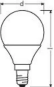Pienkupulamppu Ledvance Performance Classic P - PIENKUPULAMPPU LEDVANCE CLP 4,9W/827 470LM E14 DIM OP