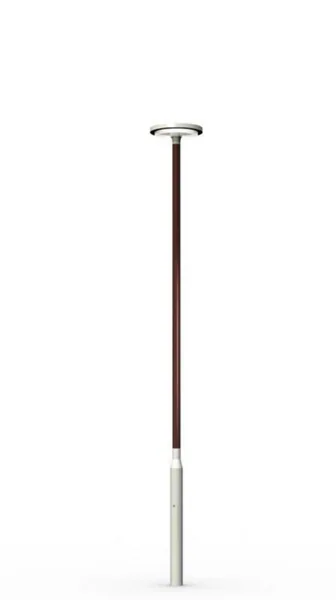 Puupylväs Ensto Saga 6W RAL 9006/SAFFRON