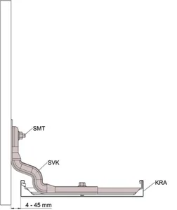 Seinäkannake Meka SVK levyhylly - SEINÄKANNAKE LEVYHYLLY MEKA SVK-300 M