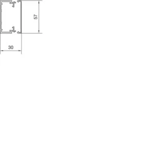 Asennuskanava Hager Tehalit.LF harmaa - ASENNUSKANAVA TEHALIT.LF LF300600 PVC 30x57x2000 HAR