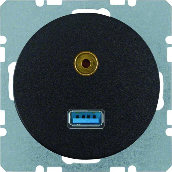 AV-rasia Hager R.1 USB/3.5MM AUDIO UK MUS