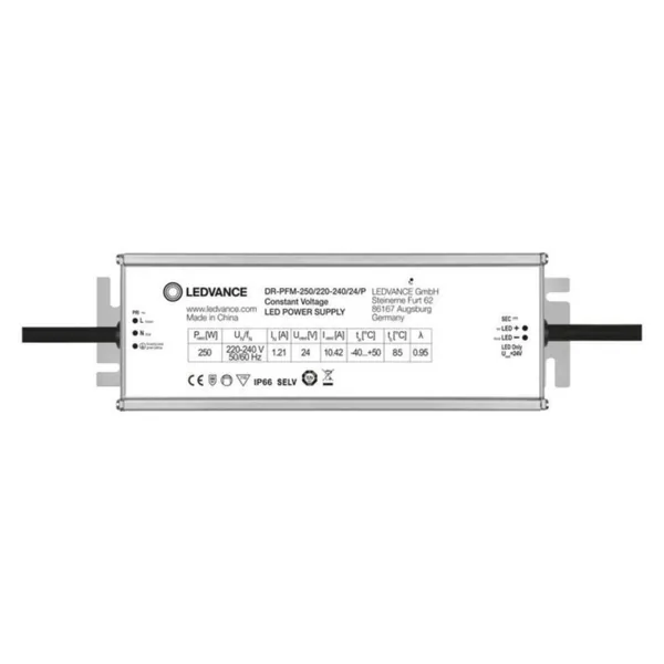 Elektroninen liitäntälaite Ledvance DR Performance CV DR-PMF DR-PFM-250/220-240/24/P