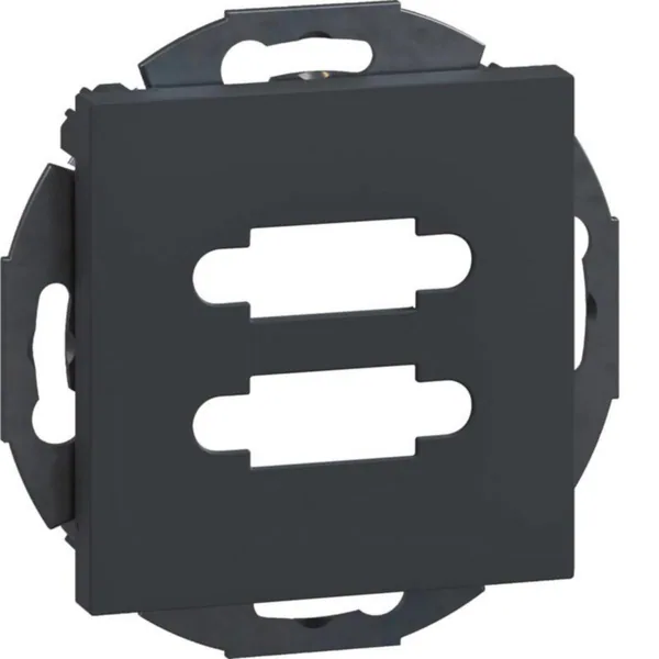 Kanava AV-rasia Hager Ecoline D-sub GSETMM302 2xD-s 20.5x11.4 blck
