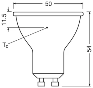 Kohdelamppu Ledvance Performance Spot PAR16 - KOHDELAMPPU LEDVANCE PAR16 6,1W/830 575LM GU10 36D