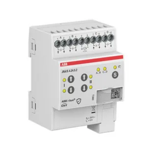 Lähtöyksikkö verho KNX ABB - LÄHTÖYKSIKKÖ VERHO KNX ABB VERHOLÄHTÖ 4X6A 24VDC T 8XTULO