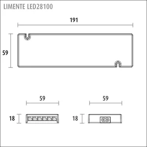 Muuntaja Limente 24V - MUUNTAJA LIMENTE LED28100 MUUNTAJA 24V 0-100W