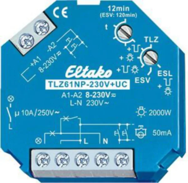 Porrasvaloautomaatti Eltako TLZ61NP-230V+UC