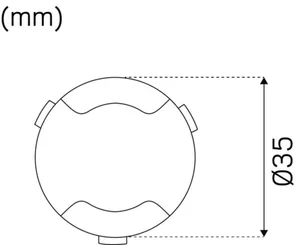 Seinävalaisin ulko Hide-a-lite Deco LED - UPPOASENNUSVALAISIN HIDEALITE DECO II 3000K 1.2W HAR