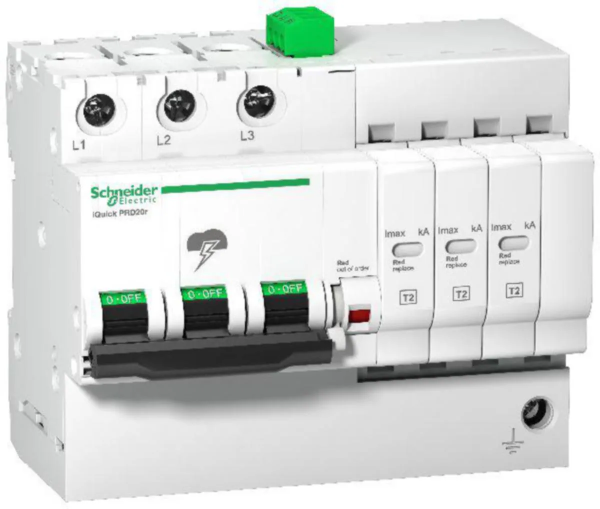 Ylijännitesuoja PJ-verkko Schneider Electric Acti 9 Iquick PRD20R 3P HÄL
