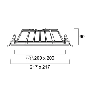Alasvalo Sylvania Insaver - ALASVALO INSAVER IP54 200X200 2400LM 840 DALI