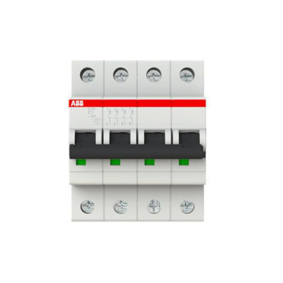 Johdonsuojakatkaisija ABB S200 C-käyrä 4-nap S204-C1 C1A