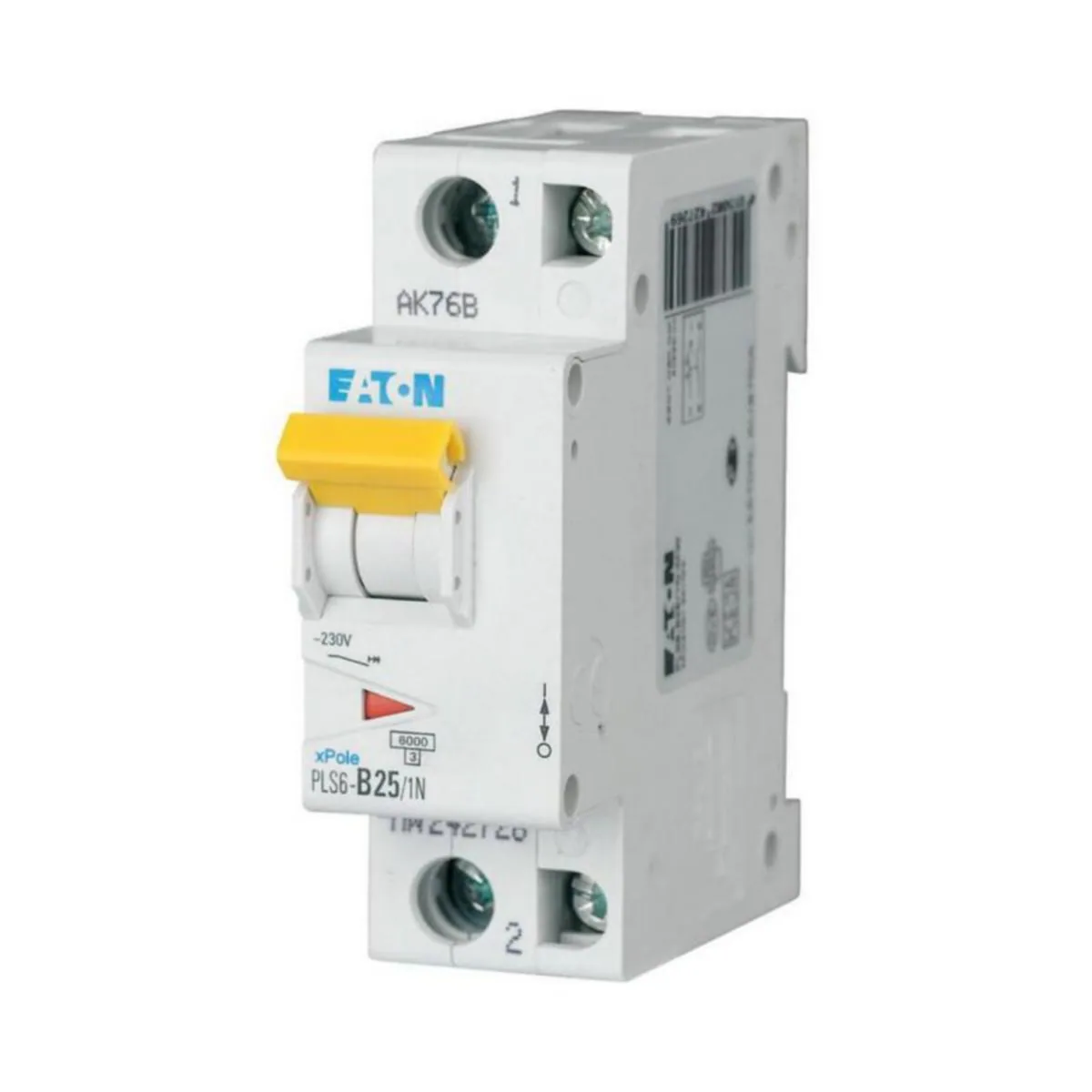 Johdonsuojakatkaisija Eaton Xpole PLS6-B25/1N-MW
