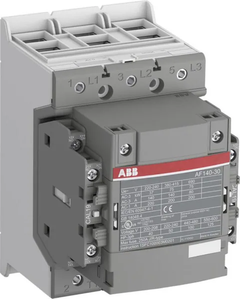Kontaktori ABB 3-NAP. 75KW, 2S,2A 140A(AC-3