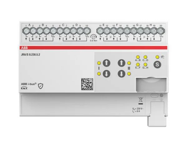 Lähtöyksikkö verho KNX ABB VERHOLÄHTÖ 8X6A 230VAC T