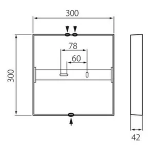 Yleisvalaisin Airam Kubo - PINTA-ASENNUSVALAISIN KUBO 300 IP20 21W/830 DIM PCO WH