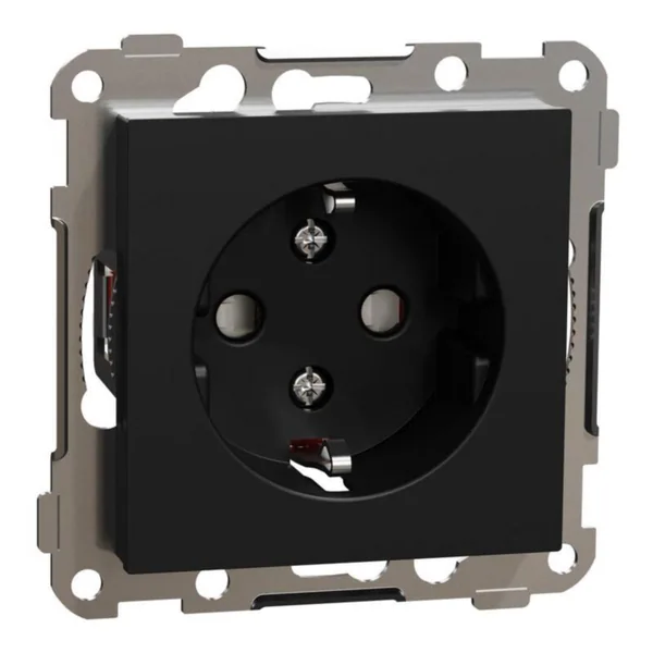 Pistorasia ELKO RS16 Musta upotettava 1S/16A/250V/IP21 UKR MUS