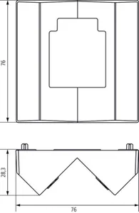 Asennuskehys Theben Tecta - ASENNUSKEHYS TECTA CORNER ANGLE TECTA AN