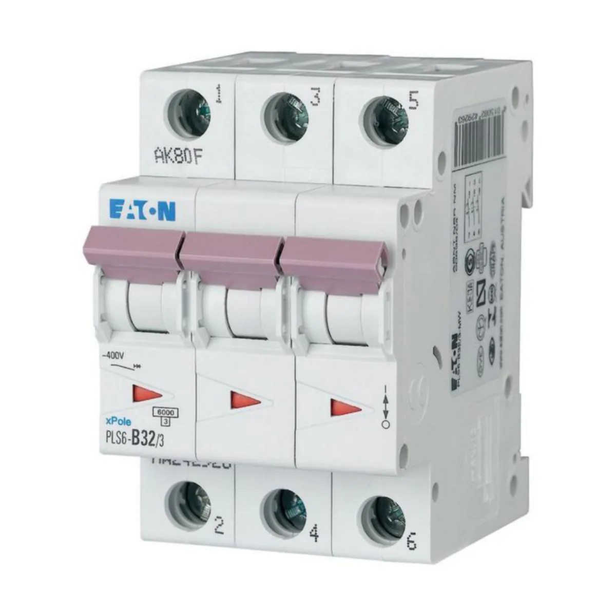 Johdonsuojakatkaisija Eaton Xpole PLS6-C32/3-MW