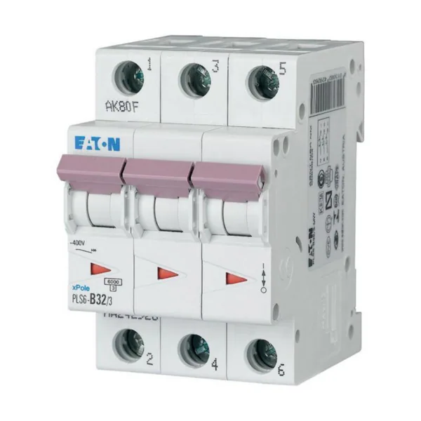 Johdonsuojakatkaisija Eaton Xpole PLS6-C32/3-MW