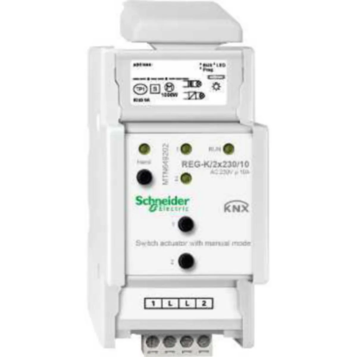 Lähtöyksikkö Schneider Electric KNX - LÄHTÖYKSIKKÖ KNX KYTKIN TOIM.L. K2X/10A K.O.