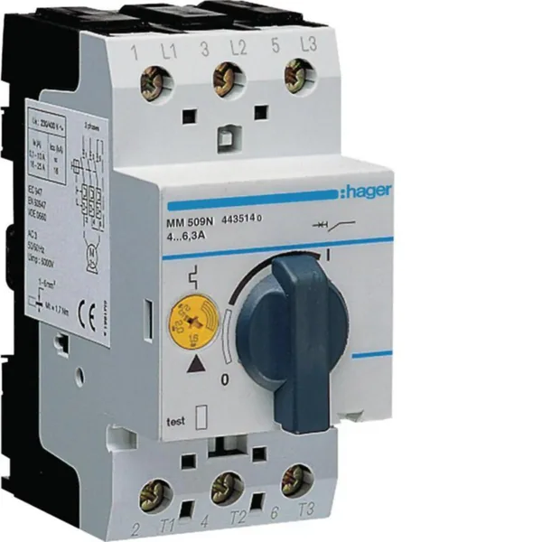 Moottorinsuojakatkaisija Hager MM509N 4-6A