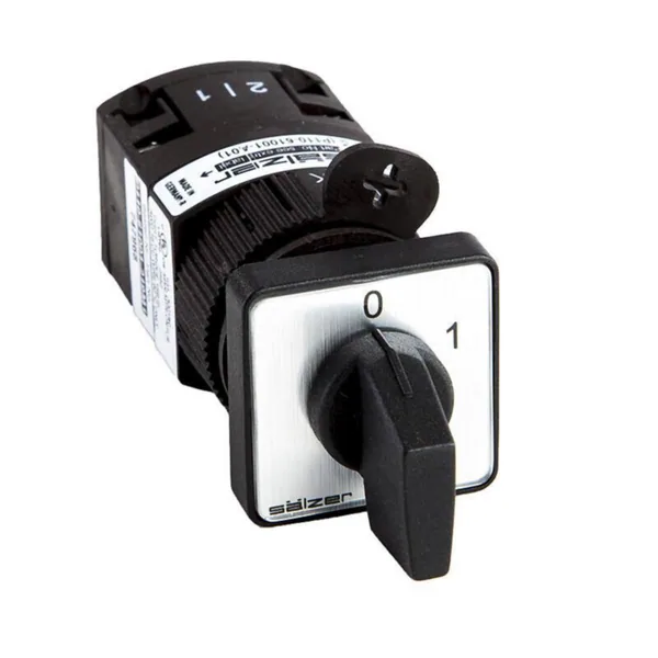 Nokkakytkin vaihto Sälzer P110 0-1 1N 10A Ø22.5
