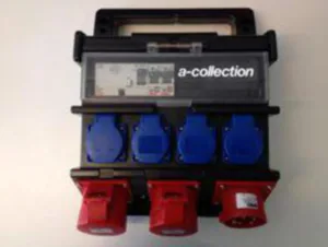 Pistorasiakeskus a-collection 16A - PISTORASIAKESKUS A-COLLECTION 16A VV-SUOJA 4xSCHUKO 2x16A