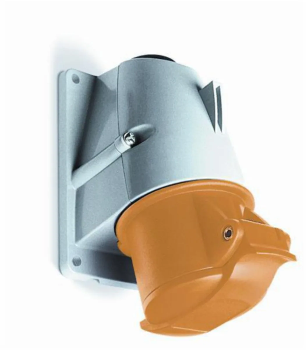Voimapistorasia Amphenol Easy & Safe 4H, 16A, IP44, 2P+E – keltainen