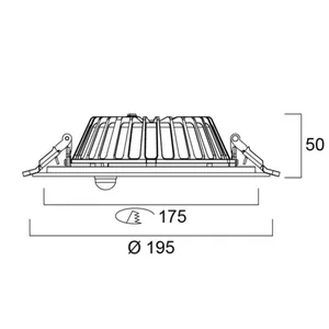 Alasvalo Sylvania Insaver Pyöreä - ALASVALO INSAVER 175 IP54 9,5W UGR19 830 PIR