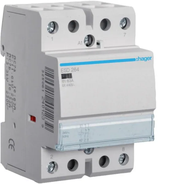 Kontaktori Hager ESD264 2A 63A K.24VAC