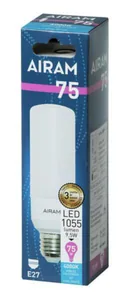 LED-lamppu Airam Tubular - LED-LAMPPU AIRAM TUB45 840 1055lm E27 OP
