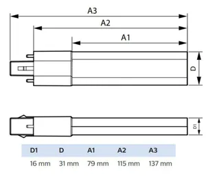 LED-pistokantalamppu Philips CorePro - LED-PISTOKANTALAMPPU COREPRO G23 830 7=3.5W PLS 2P EM/230V