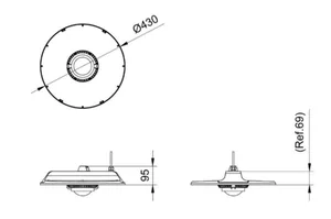 Syväsäteilijä Philips CoreLine highbay - SYVÄSÄTEILIJÄ CORELINE HIGHBAY 25 000 LM 840 137 W WIA 55D