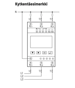 Energiamittari DIN Eltako Sarja 16 - ENERGIAMITTARI DIN 16 SARJA 3X100A, 2-SUUNT, MODBUS, SUORA