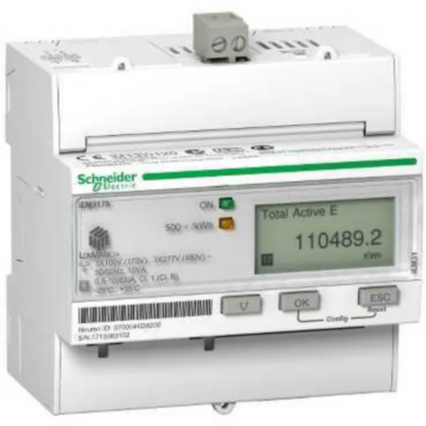 Energiamittari DIN Schneider Electric Acti 9 IEM3175 3V 63A LK1