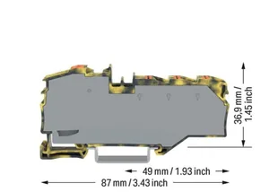 Haaroitusliitin Wago Topjob S - HAAROITUSLIITIN TOPJOB S 1X16 MM²/6X4(6)MM², KEL/HAR