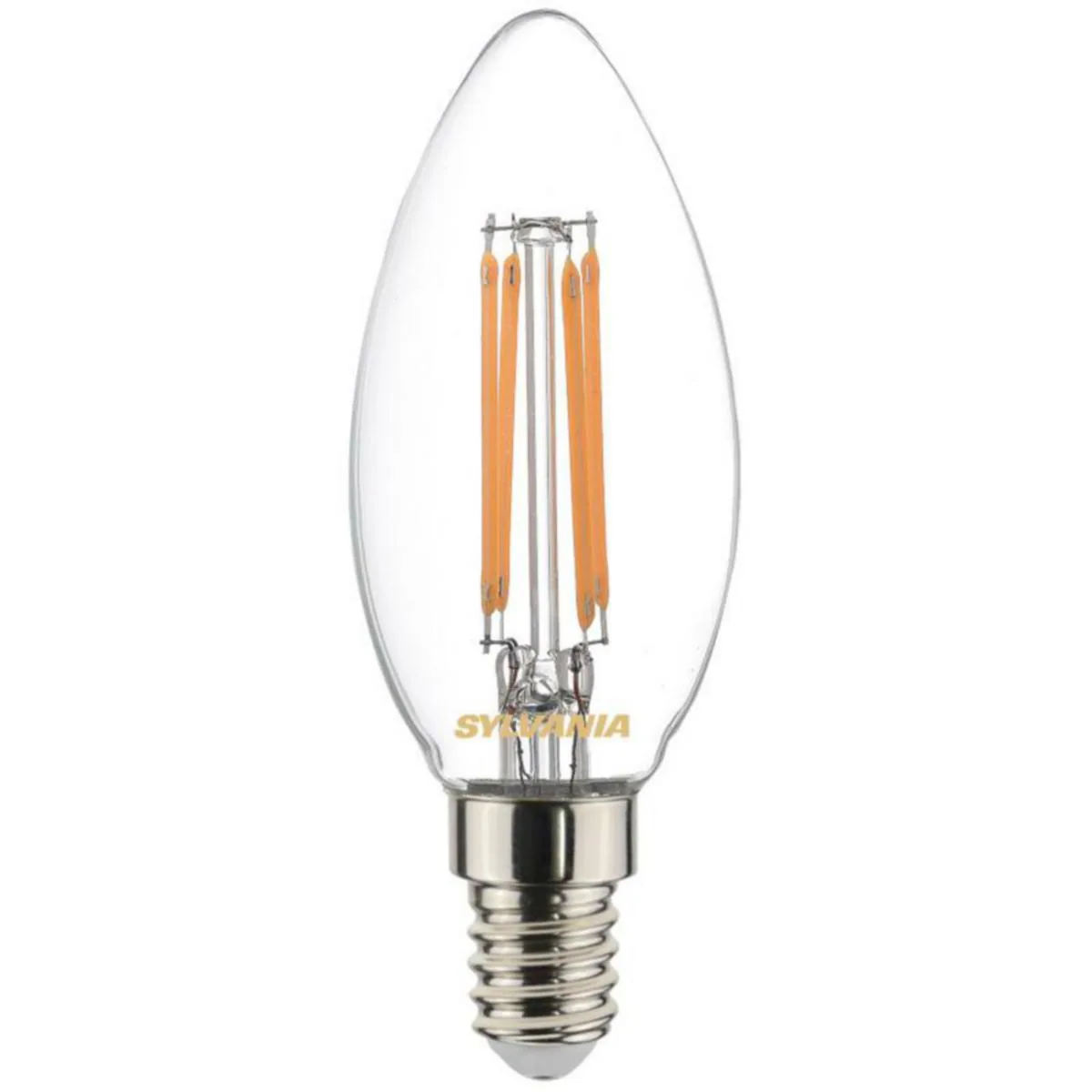 Kynttilälamppu Sylvania ToLEDo Platinum, 2,3W E14 827 485LM CL – 2700